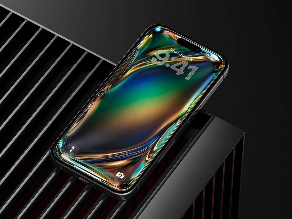 Holographic Glow Phone Wallpaper | Abstract Fluid Art (Digital Download)