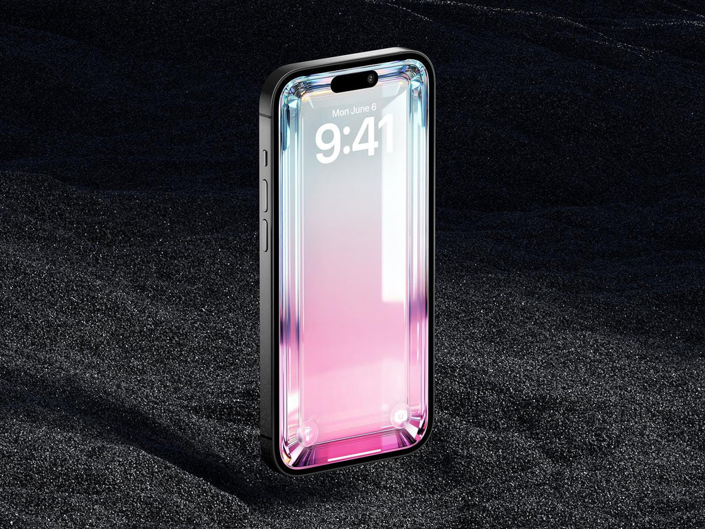 Rose 3D Glass iPhone Wallpaper – Minimalist (Digital Download