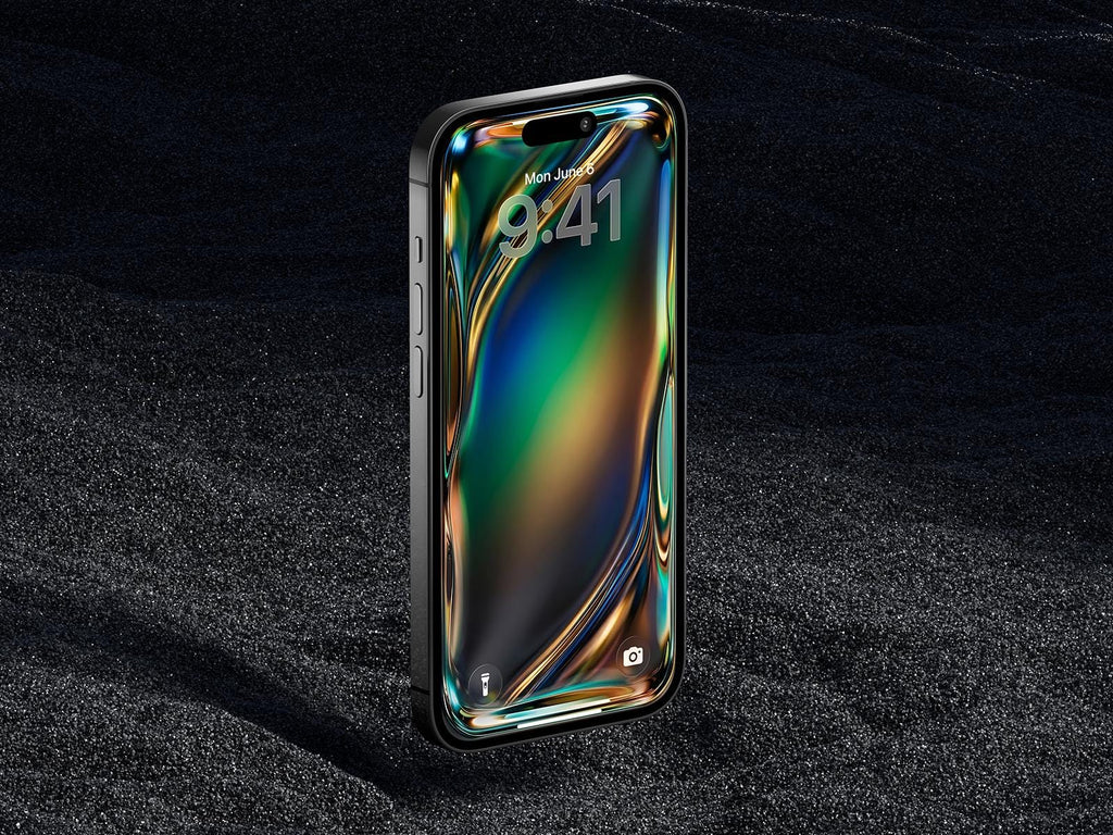 Holographic Glow Phone Wallpaper | Abstract Fluid Art (Digital Download)