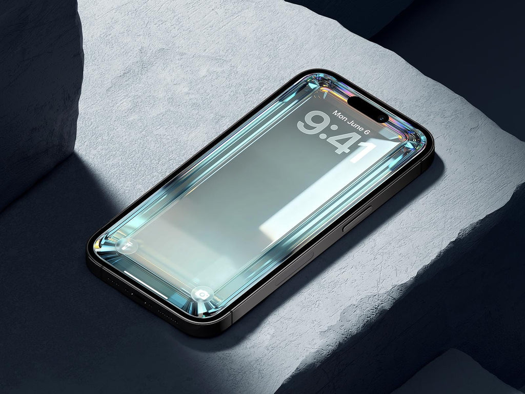 Mint 3D Glass iPhone Wallpaper – Minimalist (Digital Download