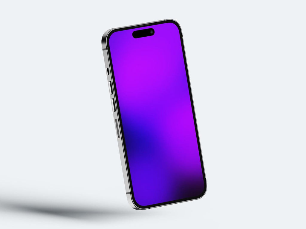 Aura Glow Phone Wallpaper – Abstract Purple Lock Screen (Digital Download)