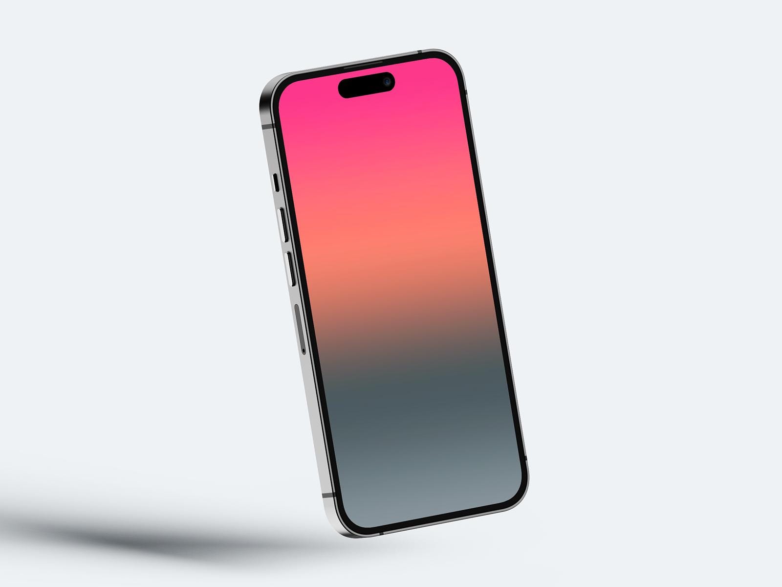 Sunset Gradient Phone Wallpaper: HD 4K Lock Screen (Digital Download)