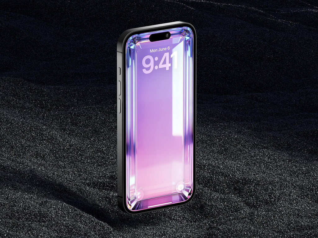 Aura 3D Glass iPhone Wallpaper – Minimalist (Digital Download