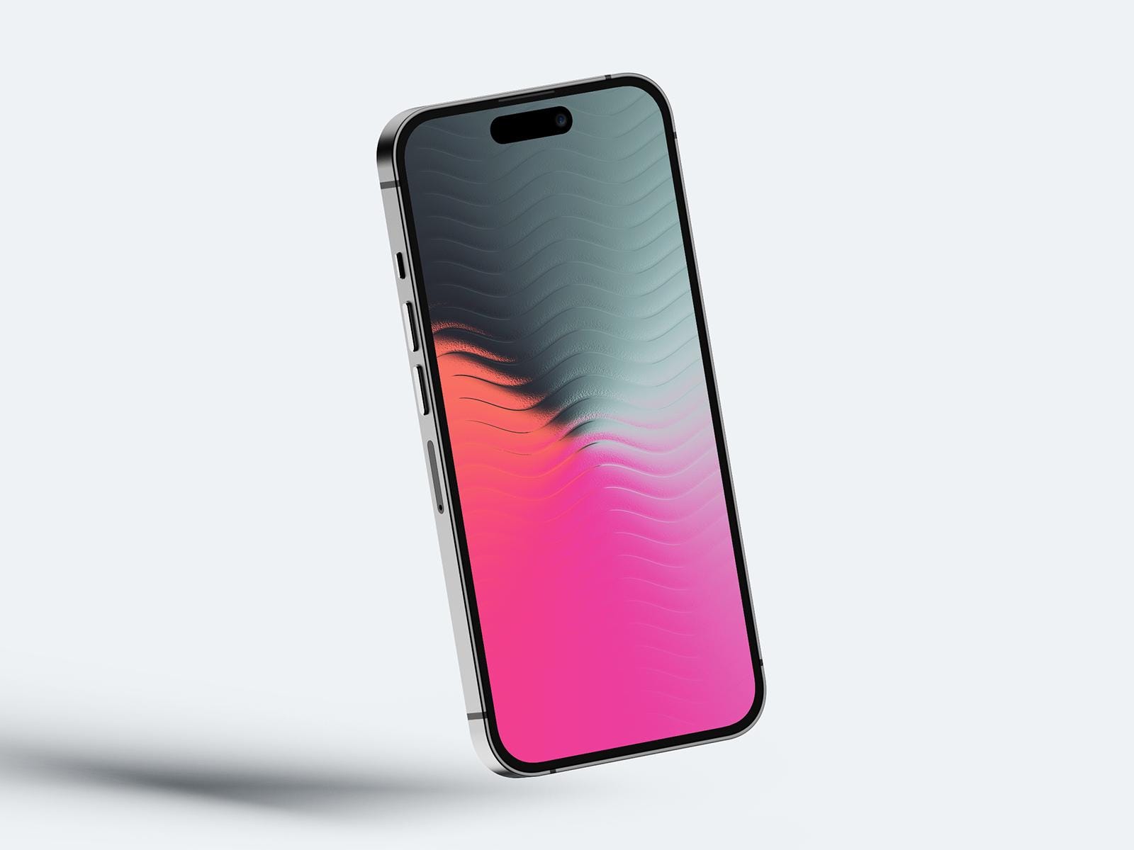 Abstract Wave iPhone Wallpaper, Modern Phone Background, Cell Phone Art (Digital Download)