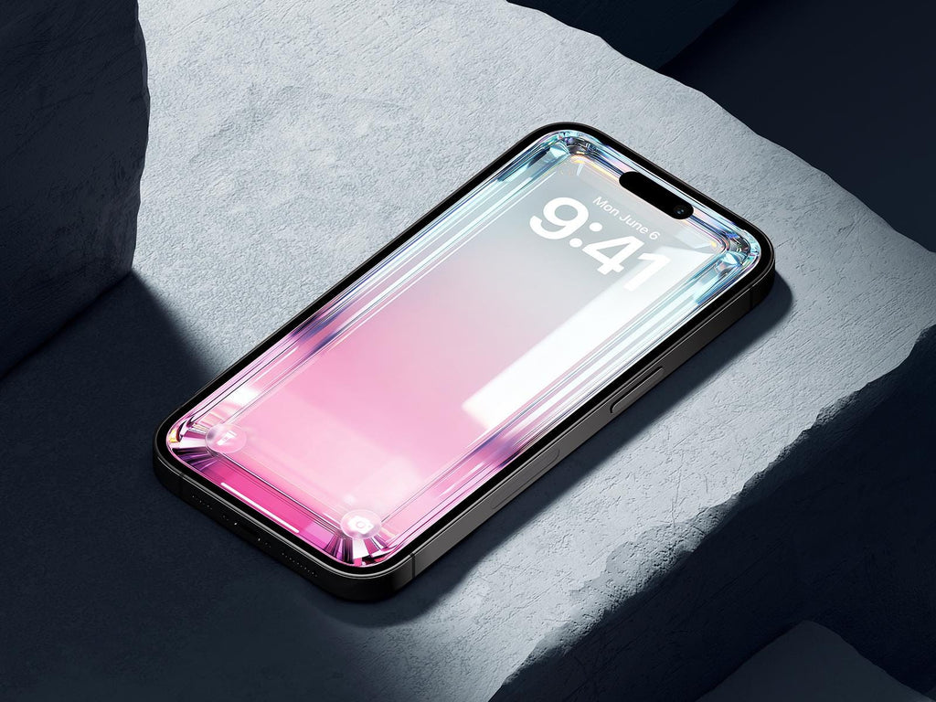 Rose 3D Glass iPhone Wallpaper – Minimalist (Digital Download