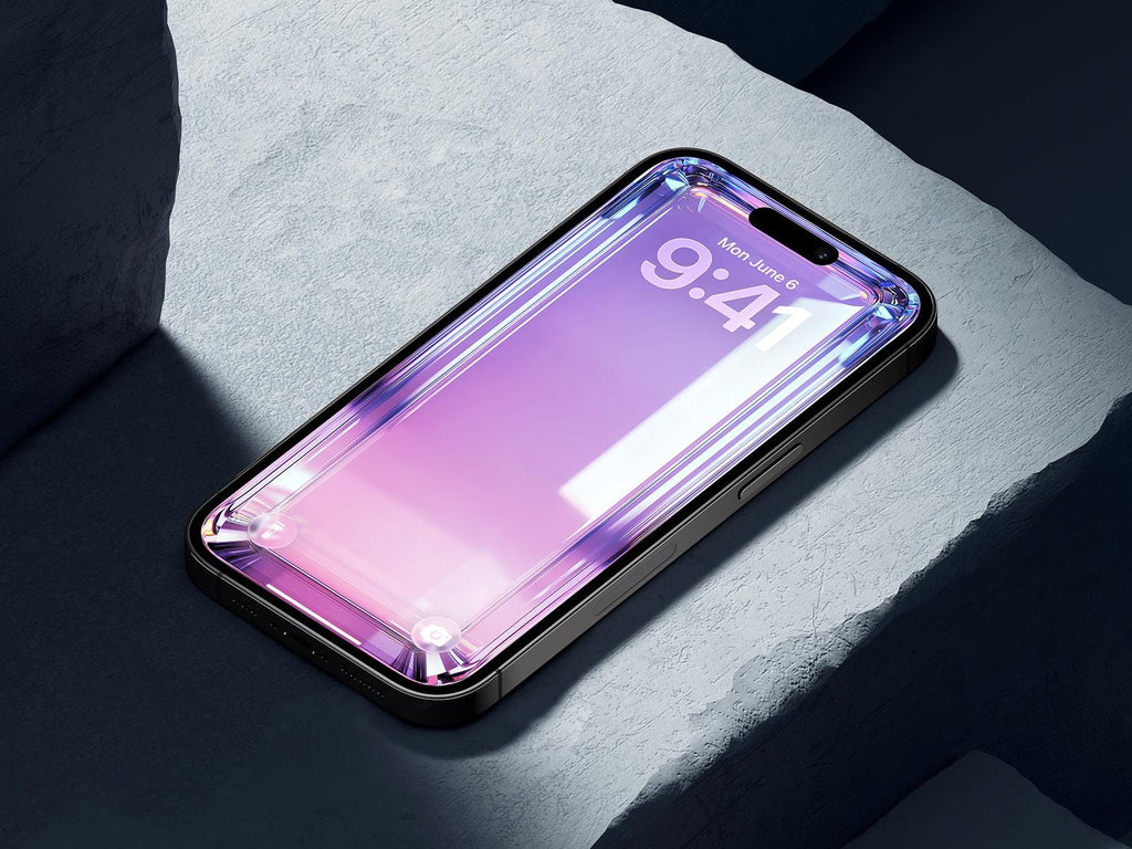 Aura 3D Glass iPhone Wallpaper – Minimalist (Digital Download