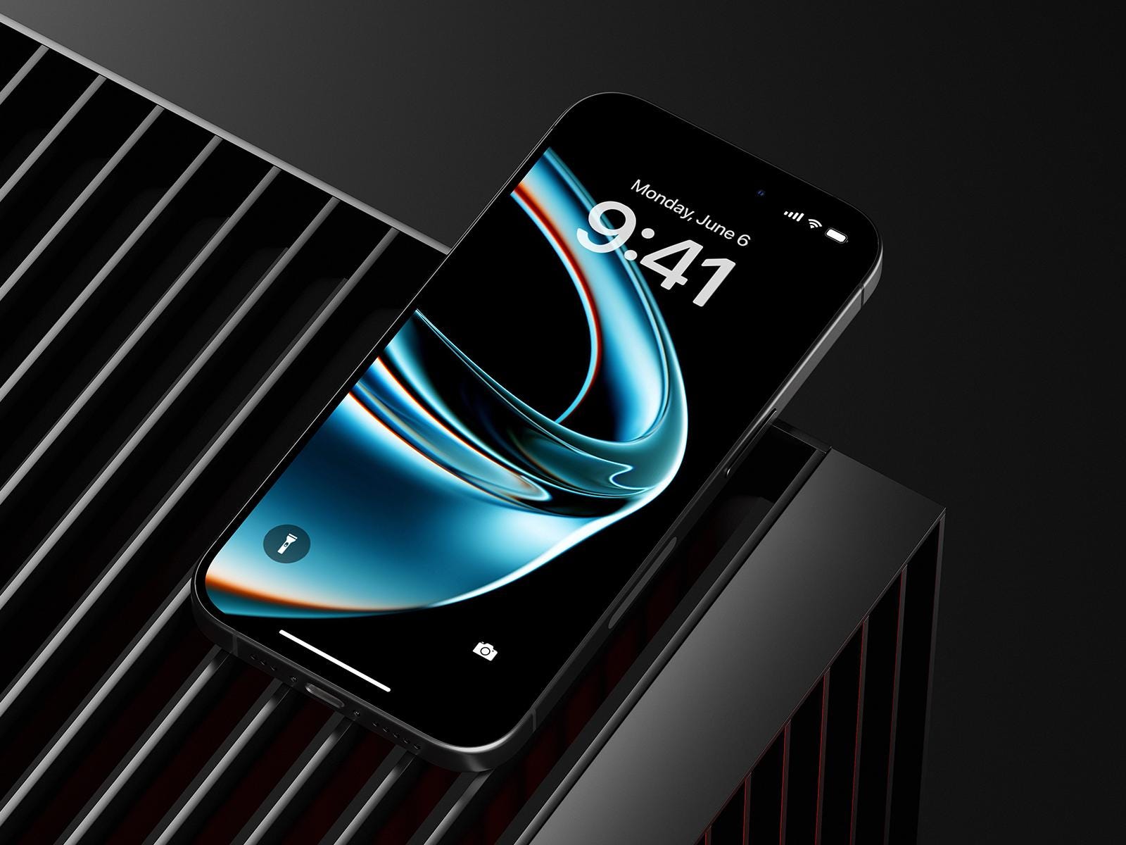 Lumin Phone Wallpaper: Abstract Phone Lock Screen (Digital Download)