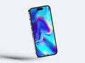 Hyper Chrome Phone Wallpaper: Abstract Phone Lock Screen (Digital Download)